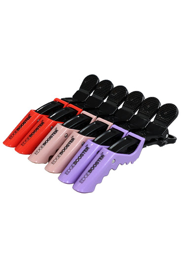 SF Edge Booster Crocodile Hair Clip (Red.Pink.Purple /6pc) - pk, Sareya Beauty Supply store in calgary Alberta Canada